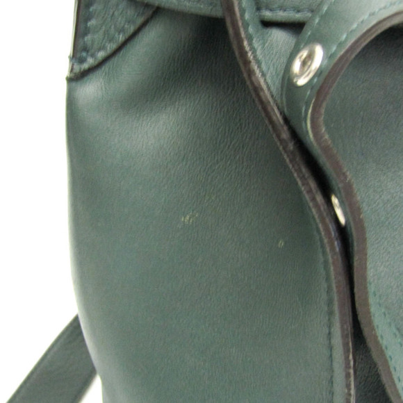 CELINE Khaki Leather Shoulder Bag - Picture 7 of 16